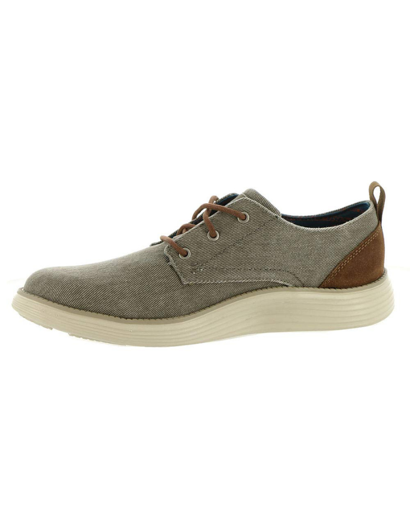 Finley Men's Casual Trainers – Lace-Up Memory Foam Canvas & Suede Shoes