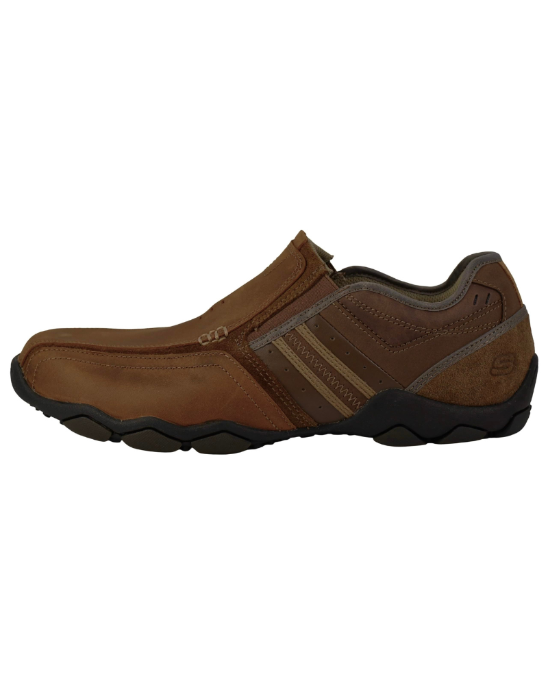 Wyatt Men's Leather Slip-On Loafers – Casual Rubber Sole Comfort Shoes