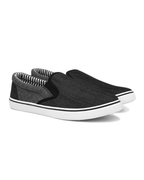 Aiden Men's Slip-On Canvas Shoes – Denim Effect Casual Loafers
