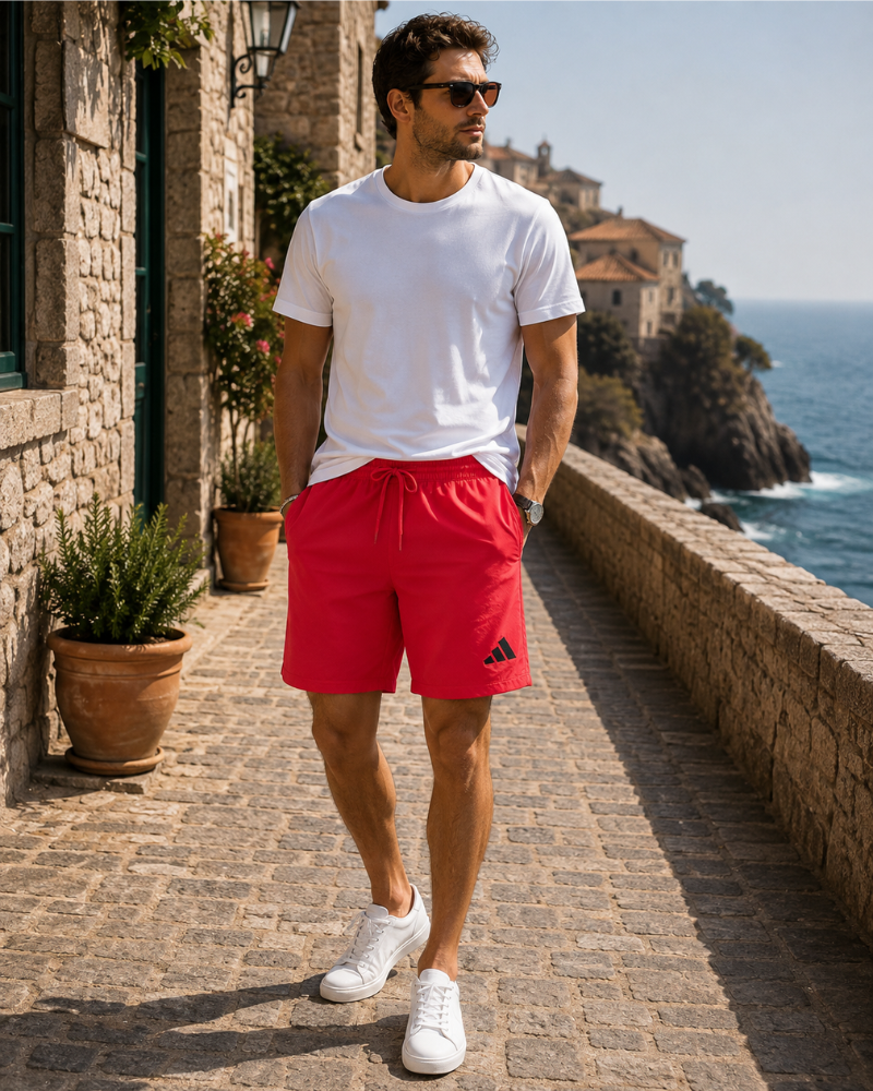 Dominic Men's adidas Shorts – Regular Fit Drawstring Casual Sports Shorts