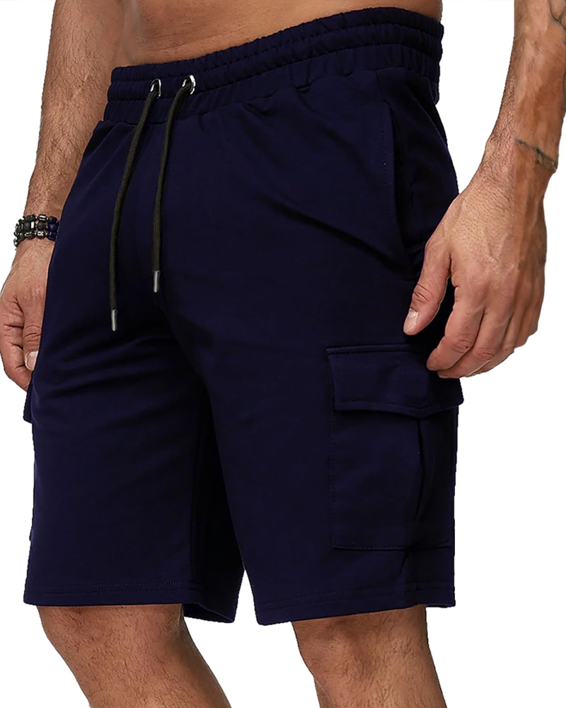 Brandon Men's Cargo Shorts – Lightweight Polyester Work Shorts with 5 Pockets