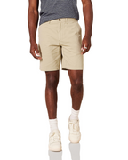 Malcolm Men's Chino Shorts – Slim Fit Cotton Twill Khaki Shorts