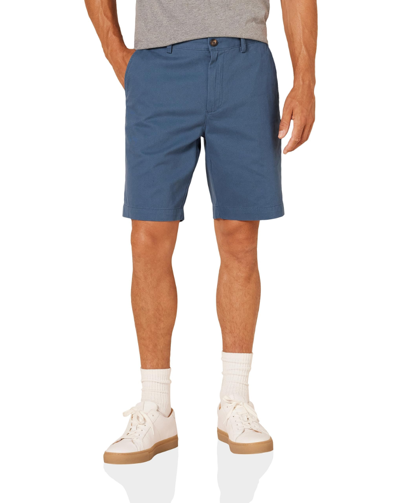 Malcolm Men's Chino Shorts – Slim Fit Cotton Twill Khaki Shorts
