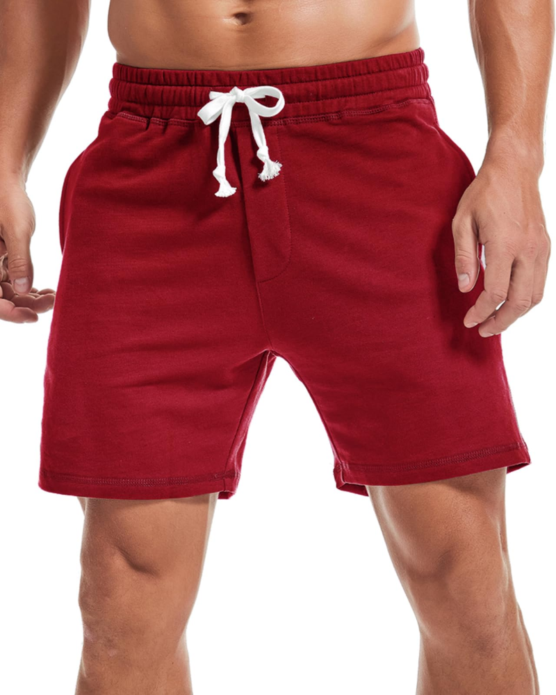 Nolan Men's Cotton Athletic Shorts – 5.5 Inch Drawstring Sports Shorts with Pockets