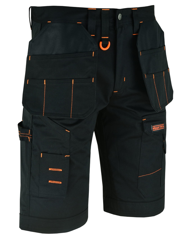 Mitchell Men's Work Cargo Shorts – Multi-Pocket Cordura Workwear Utility Shorts