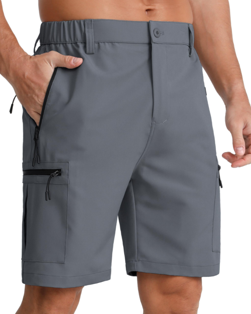 Oscar Men's Outdoor Cargo Shorts – Zip Pocket Hiking & Golf Shorts