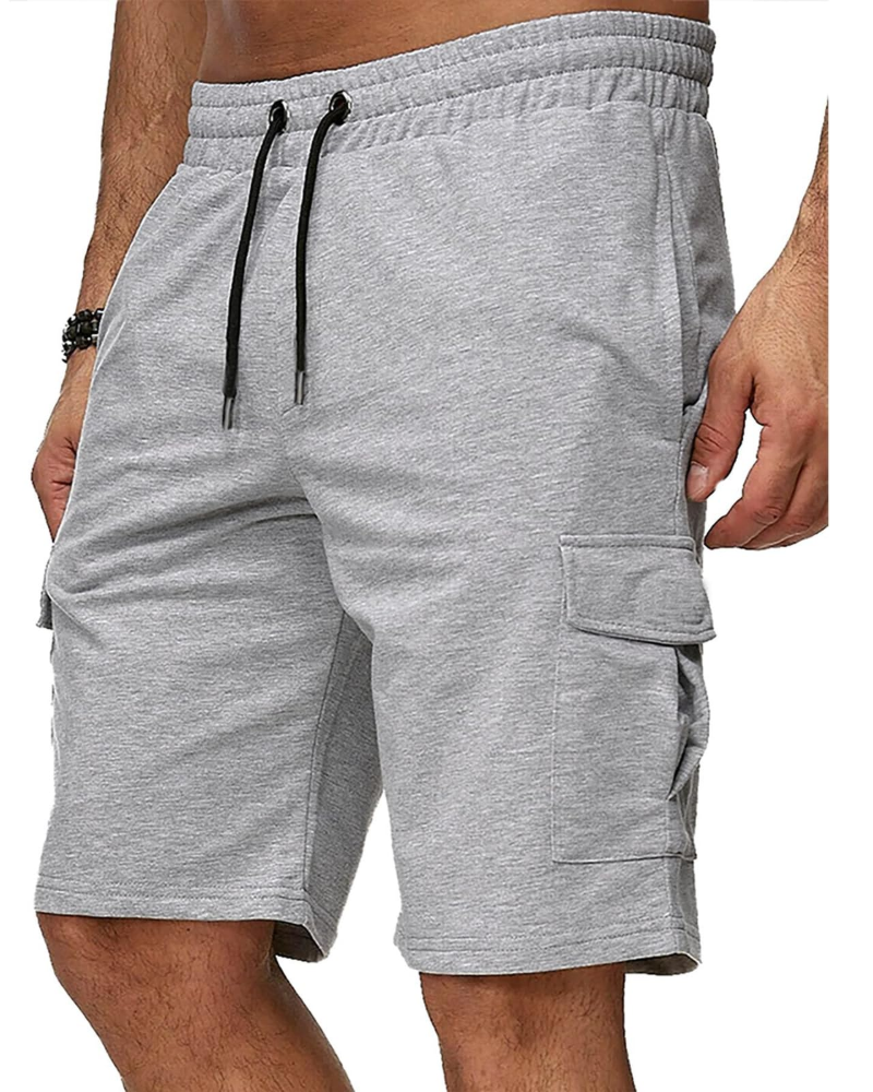 Vincent Men's Cargo Shorts – 5 Pocket Drawstring Utility Work Shorts