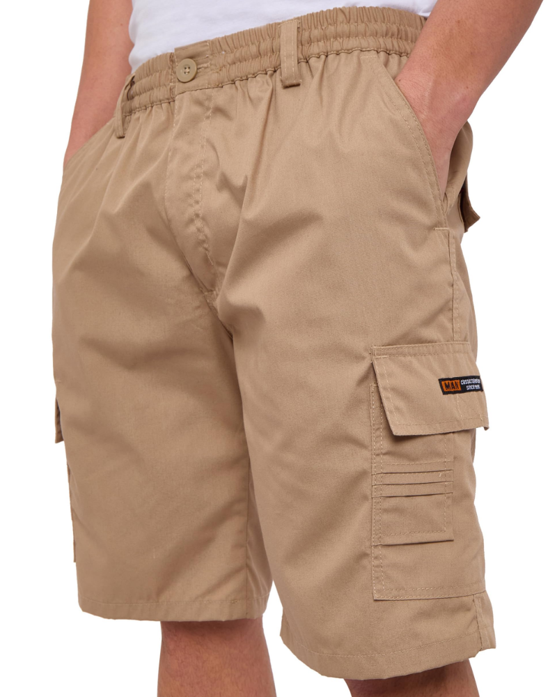 Austin Men's Cotton Cargo Shorts – Regular Fit Multi-Pocket Combat Shorts