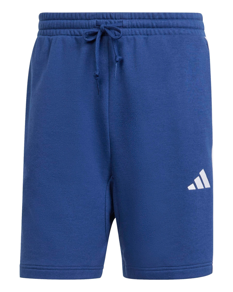 Trent Men's French Terry Shorts – Cotton Blend Drawstring Three Stripe Shorts