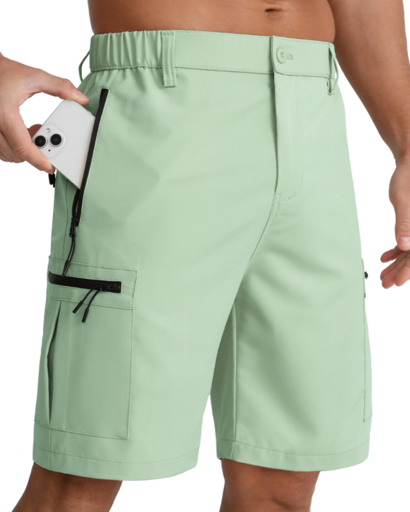 Oscar Men's Outdoor Cargo Shorts – Zip Pocket Hiking & Golf Shorts