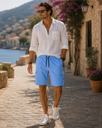 Vincent Men's Cargo Shorts – 5 Pocket Drawstring Utility Work Shorts