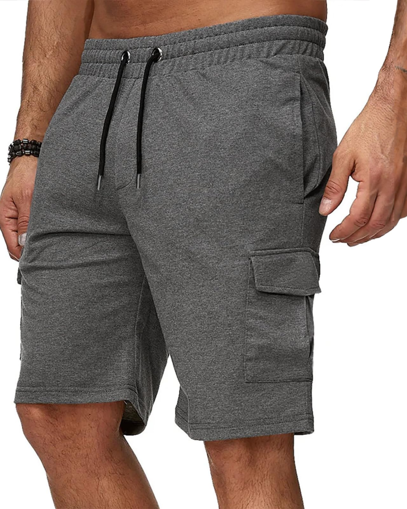 Brandon Men's Cargo Shorts – Lightweight Polyester Work Shorts with 5 Pockets
