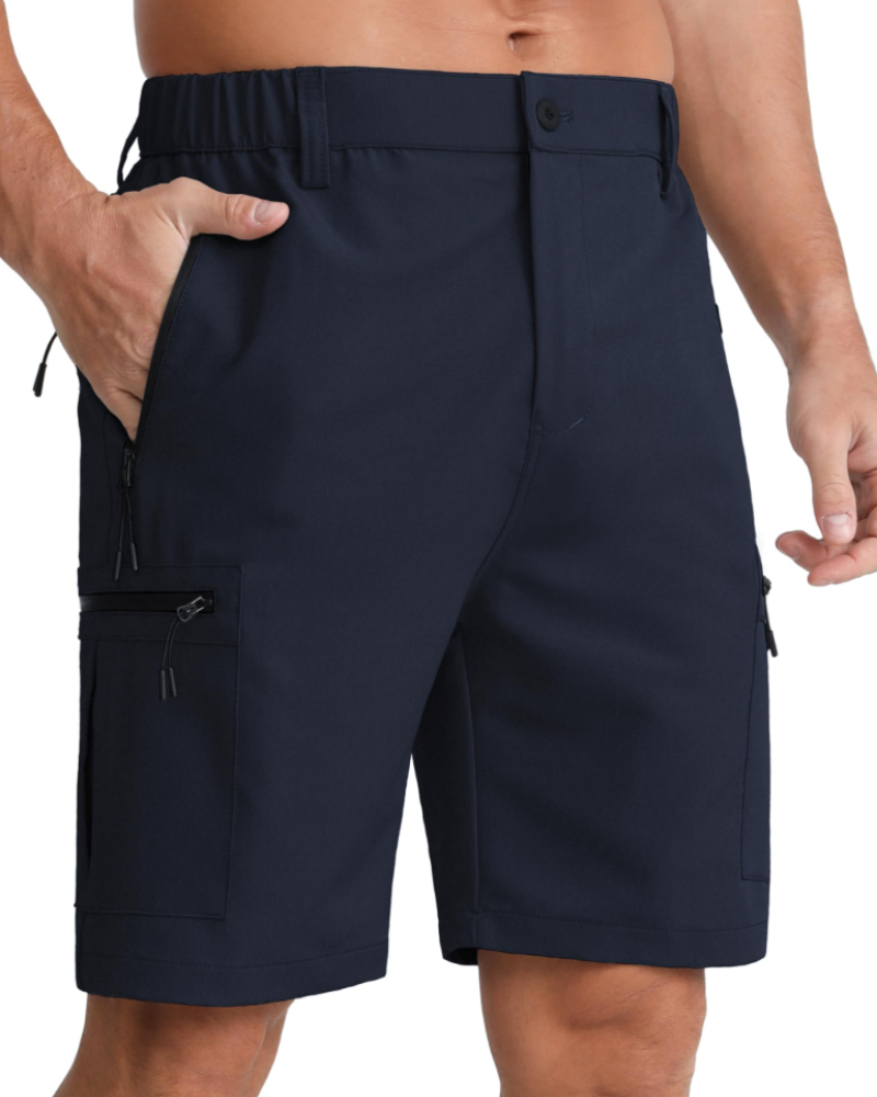 Oscar Men's Outdoor Cargo Shorts – Zip Pocket Hiking & Golf Shorts