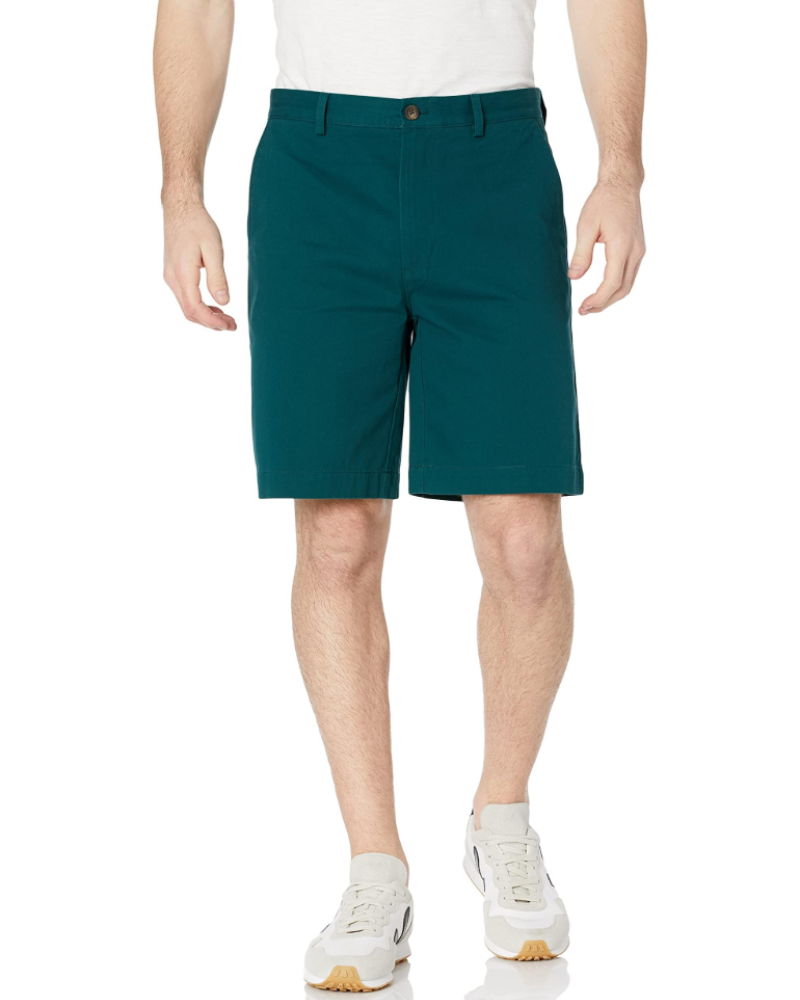 Hudson Men's Chino Shorts – Cotton Twill Classic Fit 9 Inch Khaki Shorts