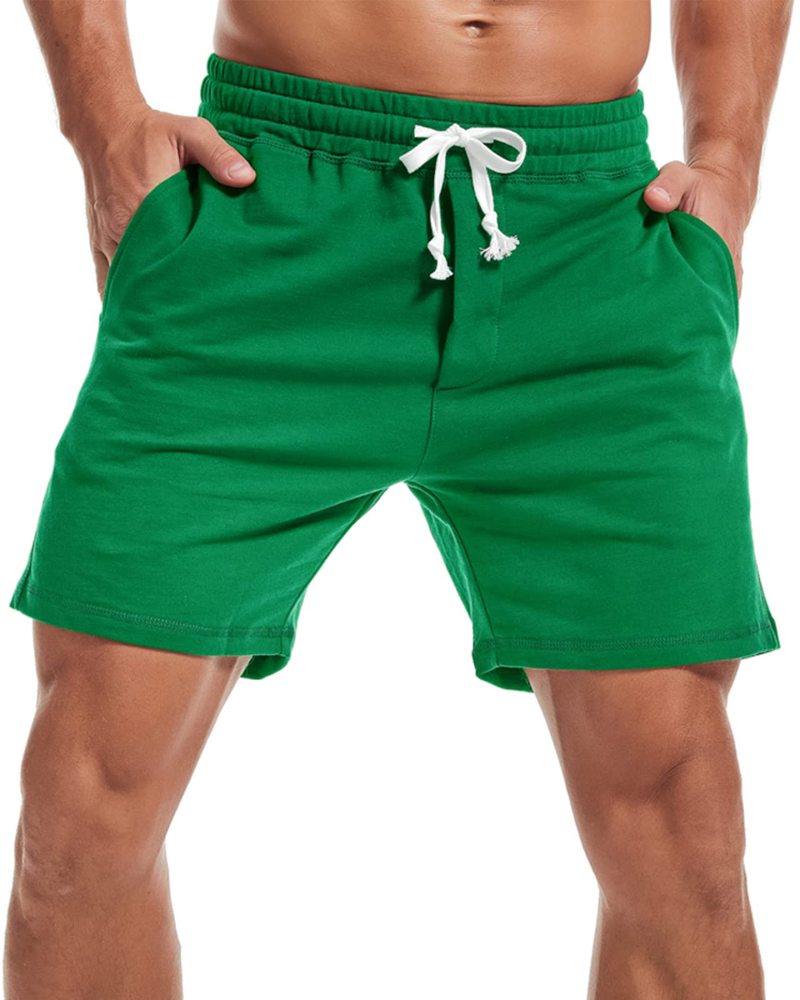 Nolan Men's Cotton Athletic Shorts – 5.5 Inch Drawstring Sports Shorts with Pockets