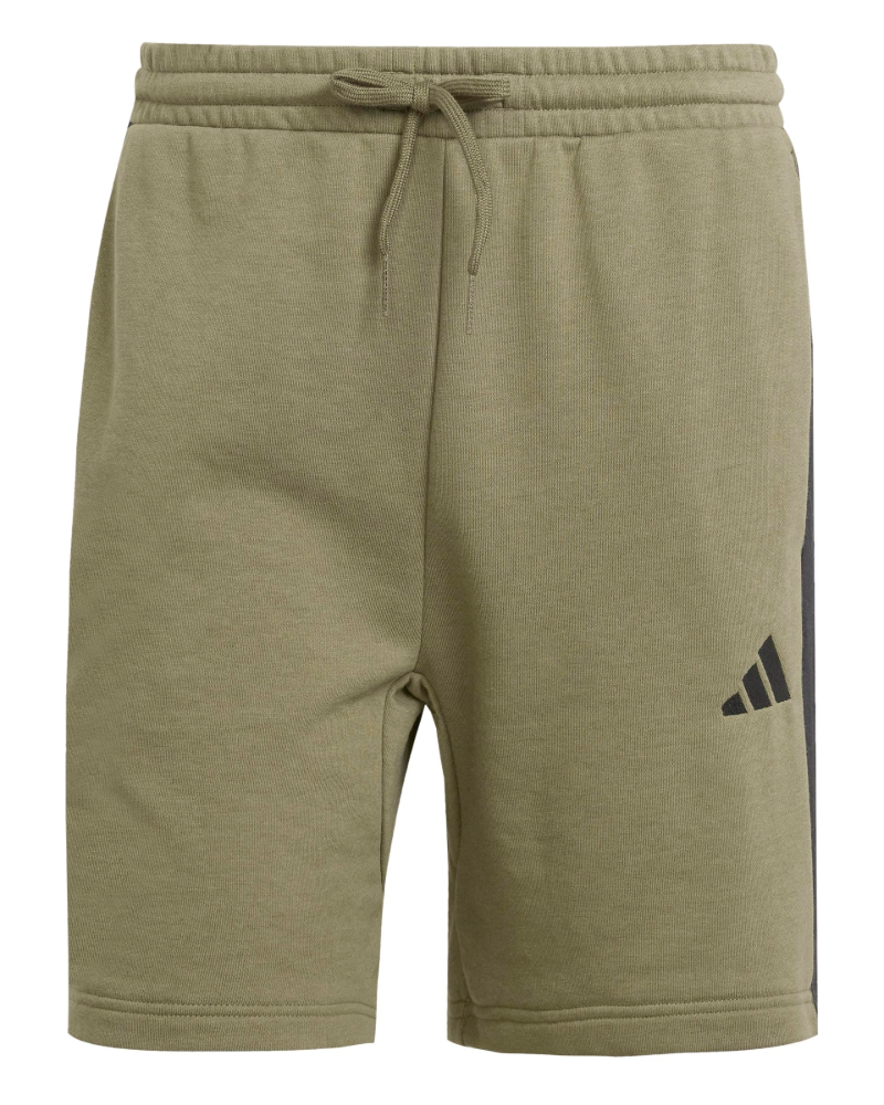 Trent Men's French Terry Shorts – Cotton Blend Drawstring Three Stripe Shorts