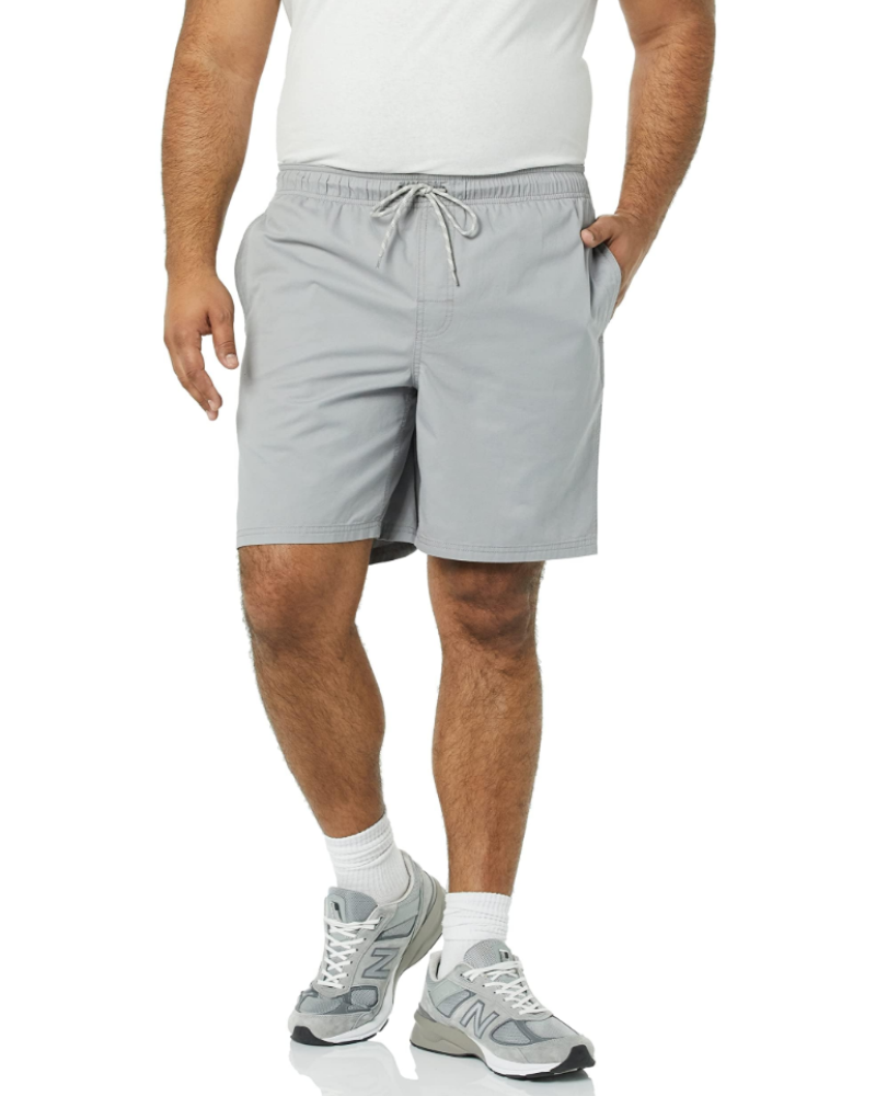 Douglas Men's Pull-On Shorts – Relaxed Fit Cotton Twill Drawstring Shorts