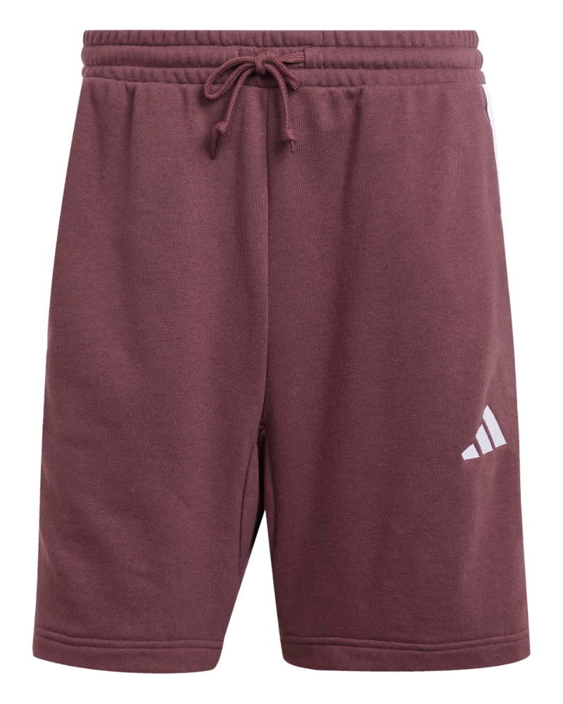 Trent Men's French Terry Shorts – Cotton Blend Drawstring Three Stripe Shorts