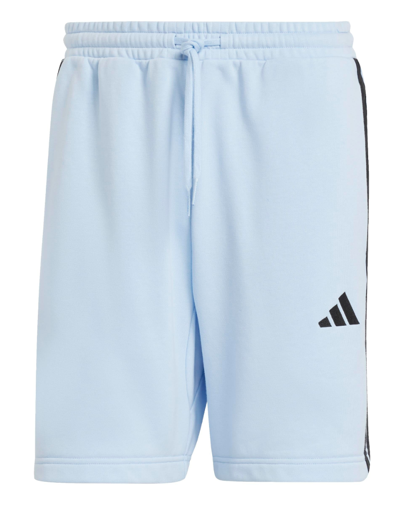 Trent Men's French Terry Shorts – Cotton Blend Drawstring Three Stripe Shorts