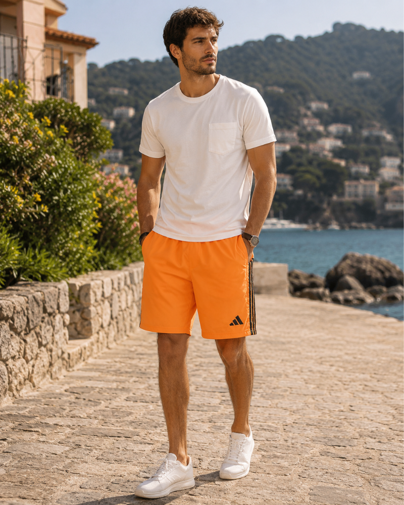 Hudson Men's Training Shorts – Recycled Polyester Regular Fit Sports Shorts