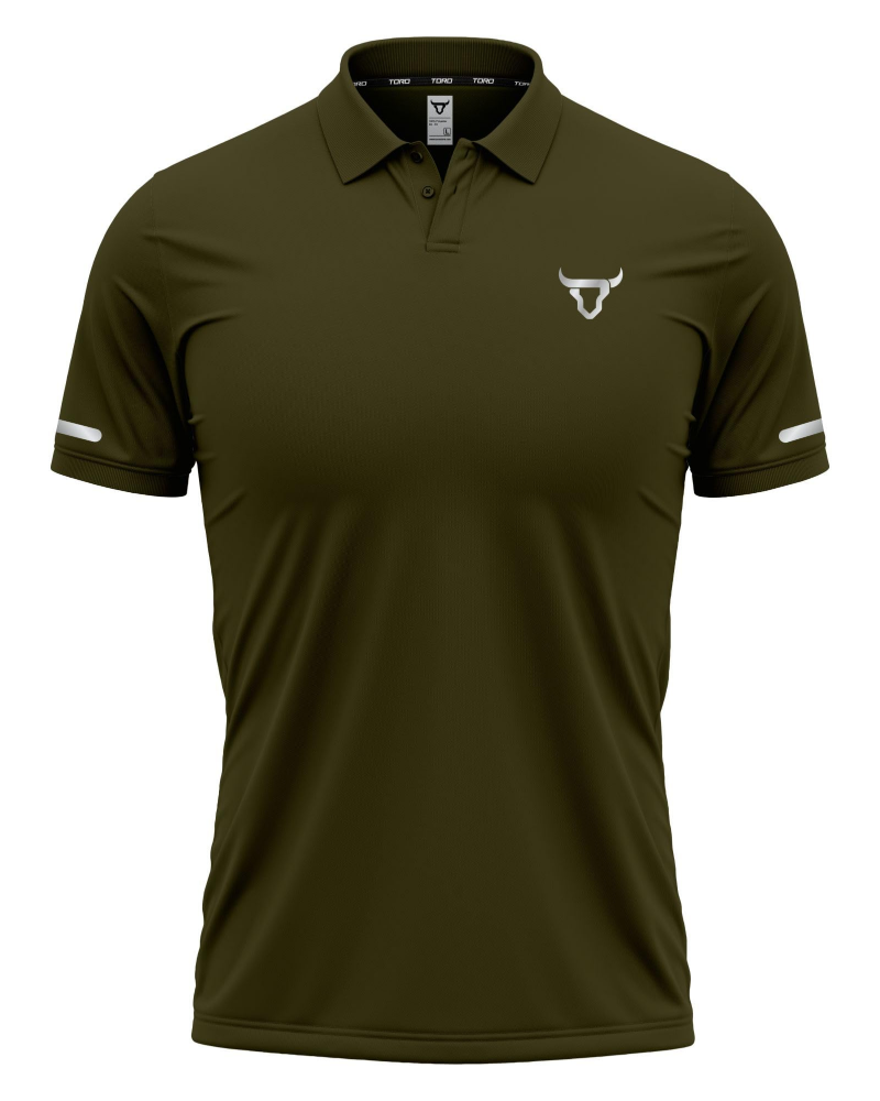 Bennett Men's Polo Shirt – Short Sleeve Three Button Collared Mesh Panel Top