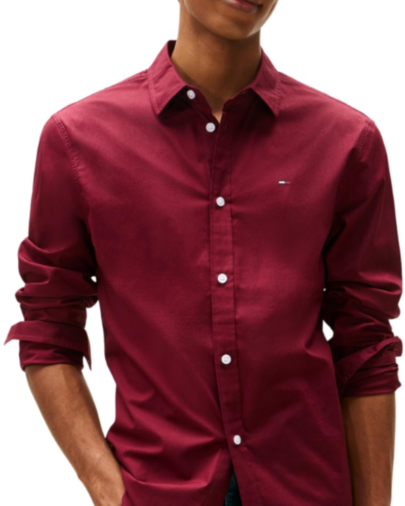 Lennon Men's Organic Cotton Blend Shirt – Slim Fit Long Sleeve Poplin Shirt