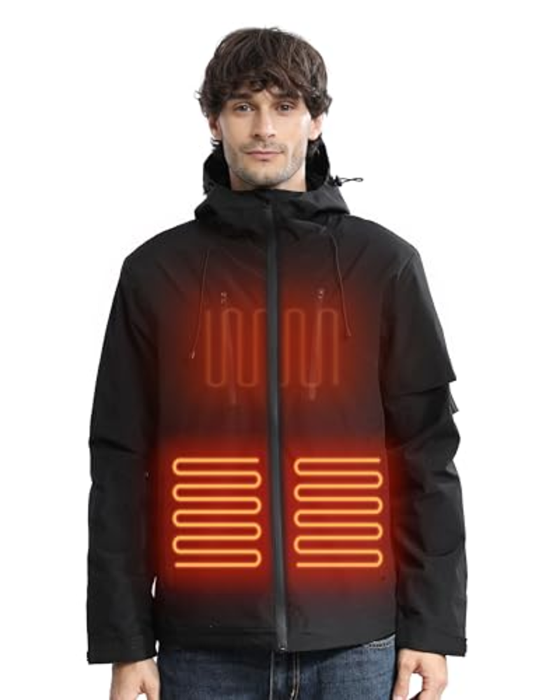 Amon Men's Heated Gilet – Rechargeable 9-Zone Heated Sleeveless Vest