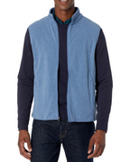 Brady Men's Polar Fleece Gilet – Full Zip Mock Neck Sleeveless Jacket