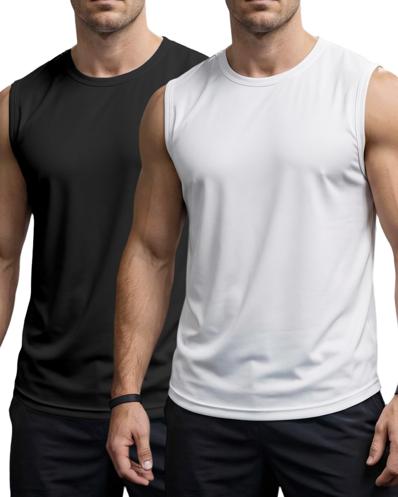 Lachlan Men's Compression Sports Vest – Sleeveless Performance Training Top