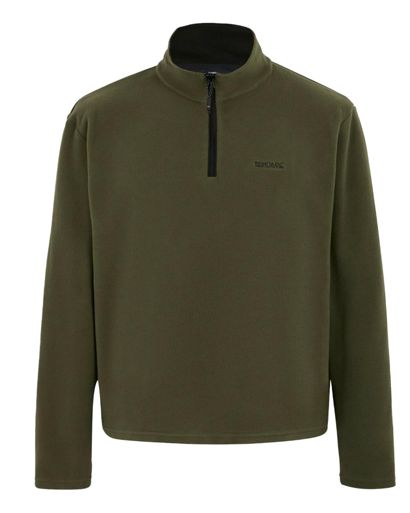 Flynn Men's Quarter Zip Fleece Pullover – Recycled Polyester Lightweight Jumper
