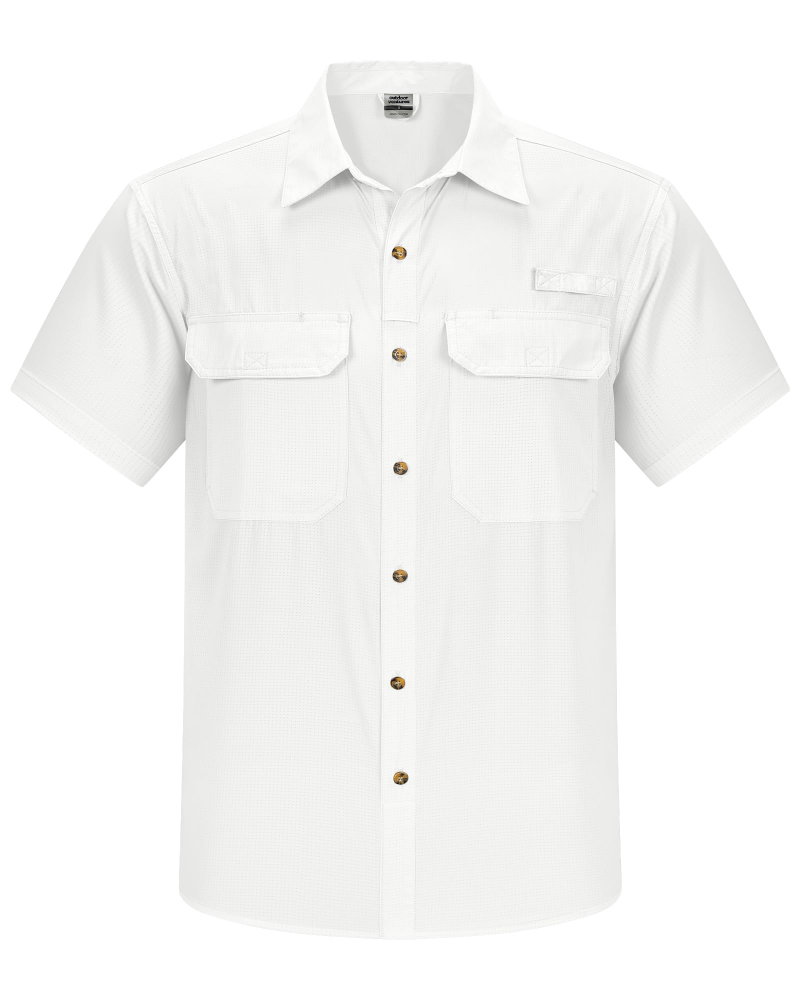 Trevor Men's UPF 50+ Outdoor Shirt – Short Sleeve Quick-Dry Hiking Fishing Shirt
