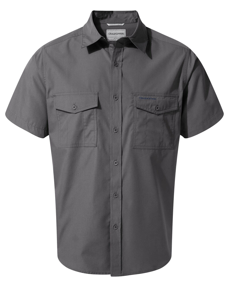 Reece Men's Outdoor Trail Shirt – Recycled Cotton Blend Short Sleeve Hiking Shirt