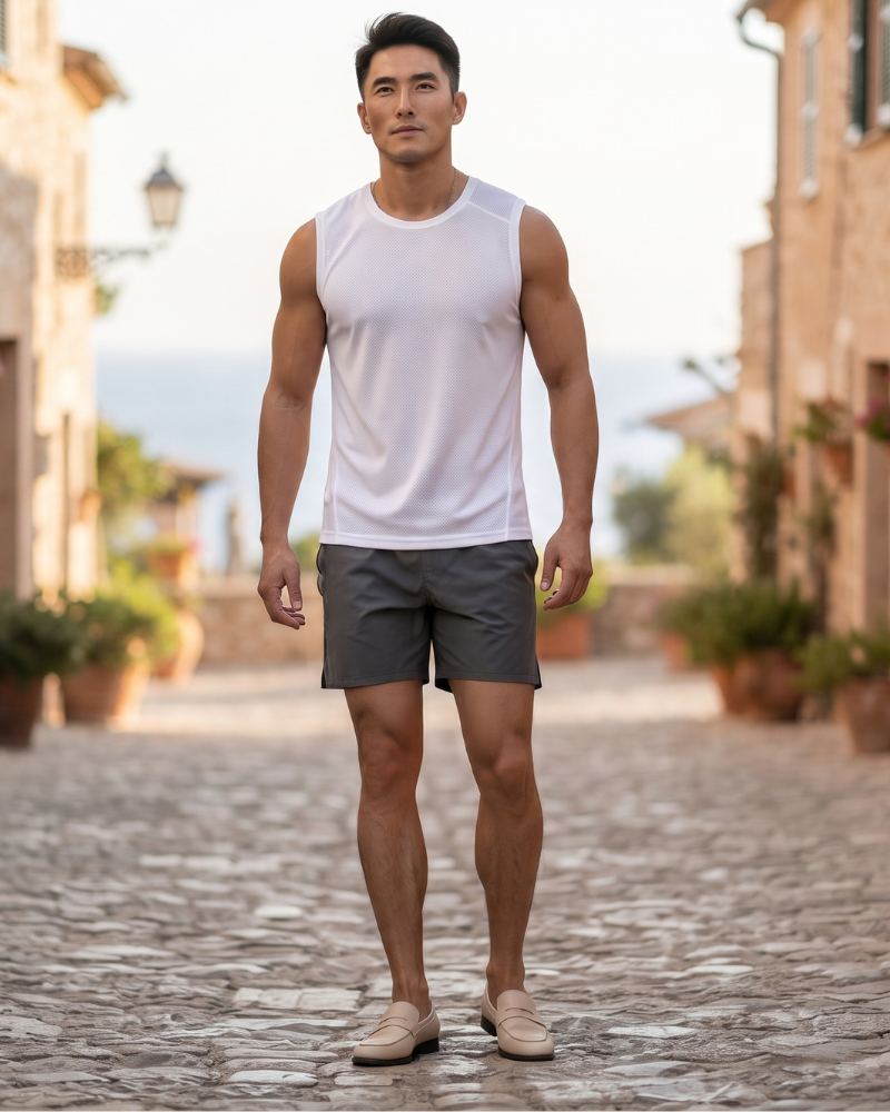 Lachlan Men's Compression Sports Vest – Sleeveless Performance Training Top