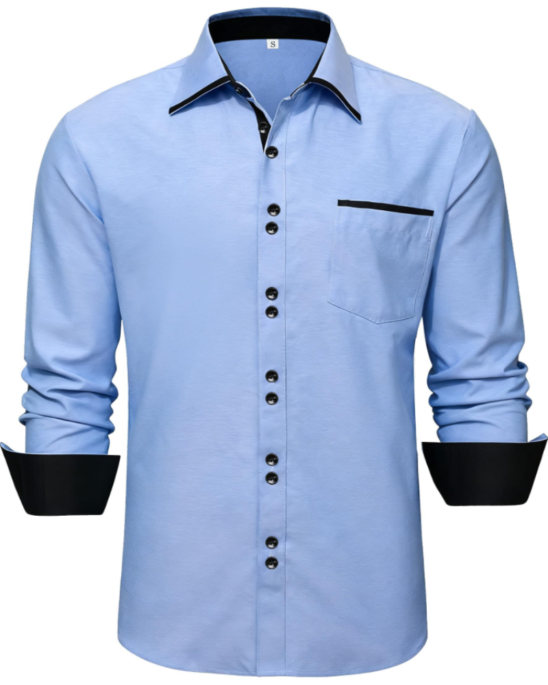 Gordon Men's Cotton Blend Oxford Shirt – Long Sleeve Button-Down Casual Shirt