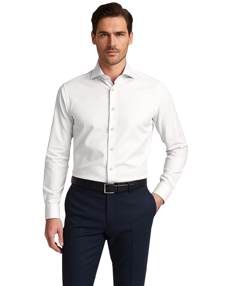 Colin Men's Cotton Blend Formal Shirt – Long Sleeve Regular Fit Button-Down Shirt