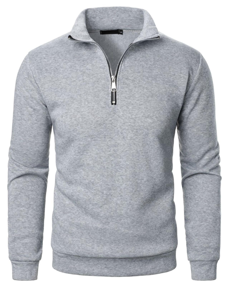 Benson Men's Quarter Zip Fleece Sweatshirt – Polar Fleece Pullover with Front Pocket
