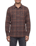 Ronan Men's Organic Cotton Flannel Shirt – Long Sleeve Button-Up Checked Overshirt