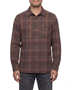 Ronan Men's Organic Cotton Flannel Shirt – Long Sleeve Button-Up Checked Overshirt