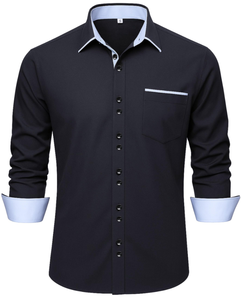 Gordon Men's Cotton Blend Oxford Shirt – Long Sleeve Button-Down Casual Shirt