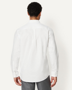 Nathan Men's Cotton Oxford Shirt – Long Sleeve Button-Down Smart Casual Shirt
