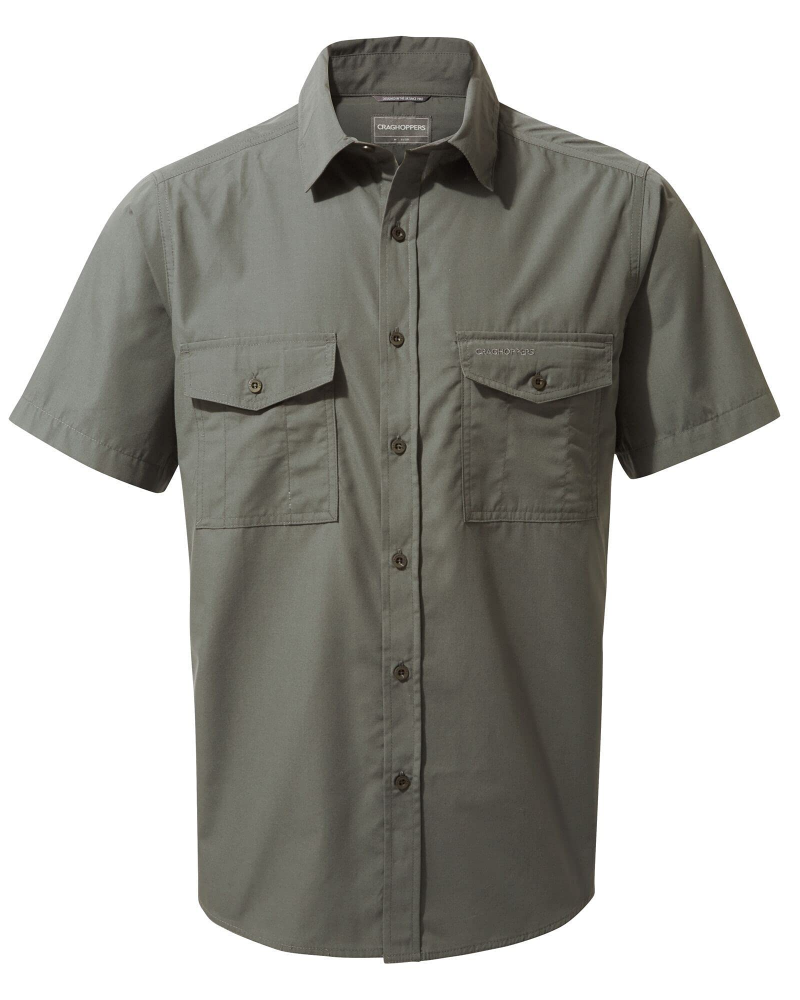 Reece Men's Outdoor Trail Shirt – Recycled Cotton Blend Short Sleeve Hiking Shirt