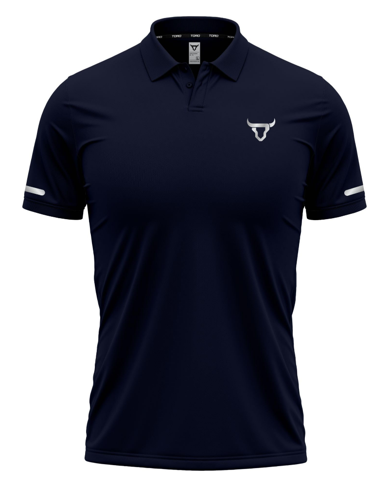 Bennett Men's Polo Shirt – Short Sleeve Three Button Collared Mesh Panel Top