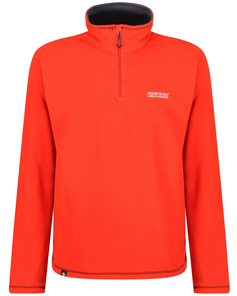 Flynn Men's Quarter Zip Fleece Pullover – Recycled Polyester Lightweight Jumper