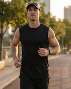 Lachlan Men's Compression Sports Vest – Sleeveless Performance Training Top