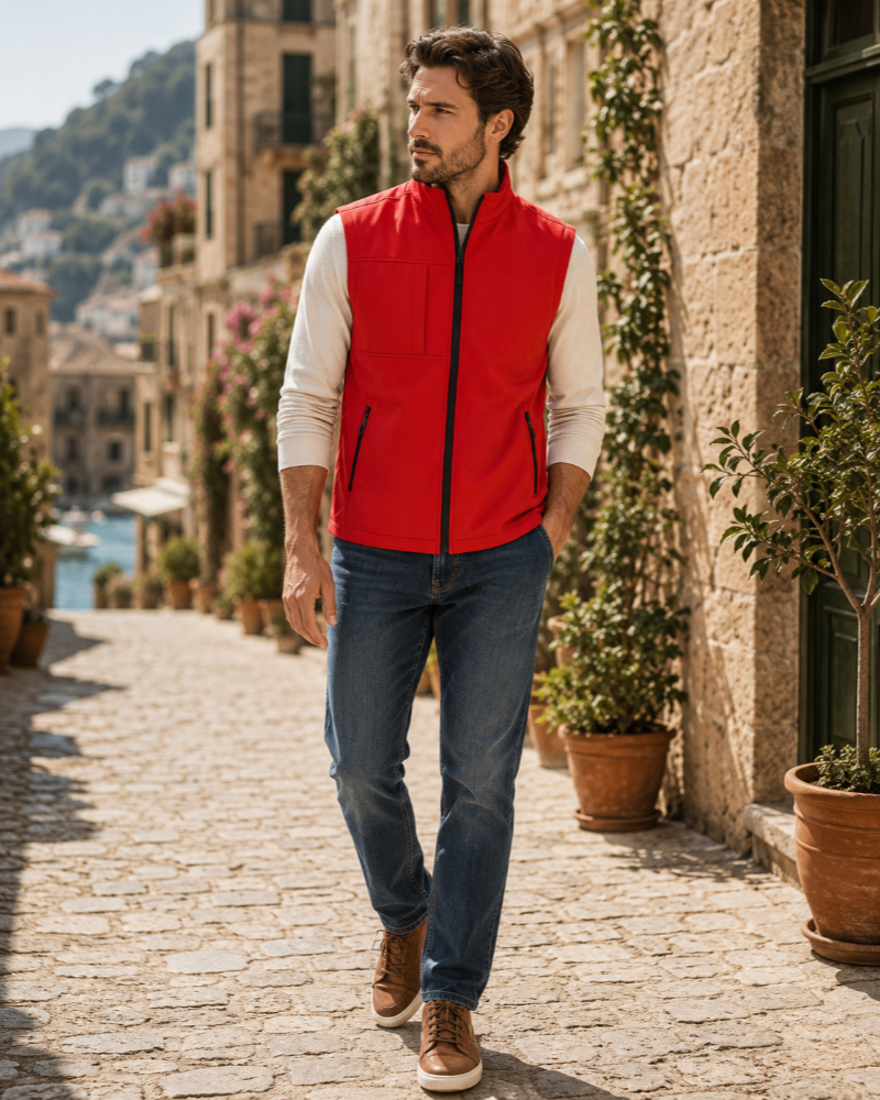 Mitchell Men's Softshell Gilet – Waterproof Wind-Resistant Work Body Warmer