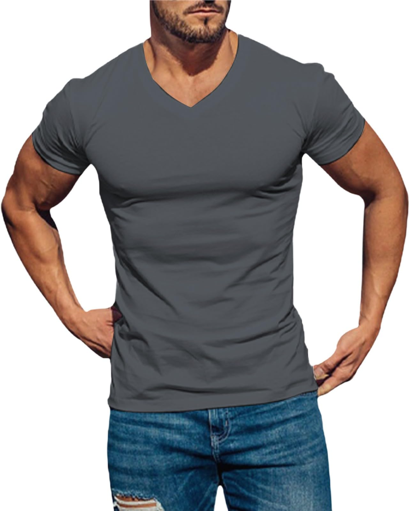 Grayson Men's Henley Shirt – Cotton Blend Long Sleeve Casual Button Neck T-Shirt