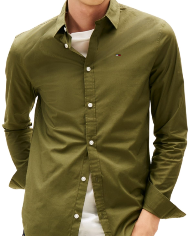 Lennon Men's Organic Cotton Blend Shirt – Slim Fit Long Sleeve Poplin Shirt
