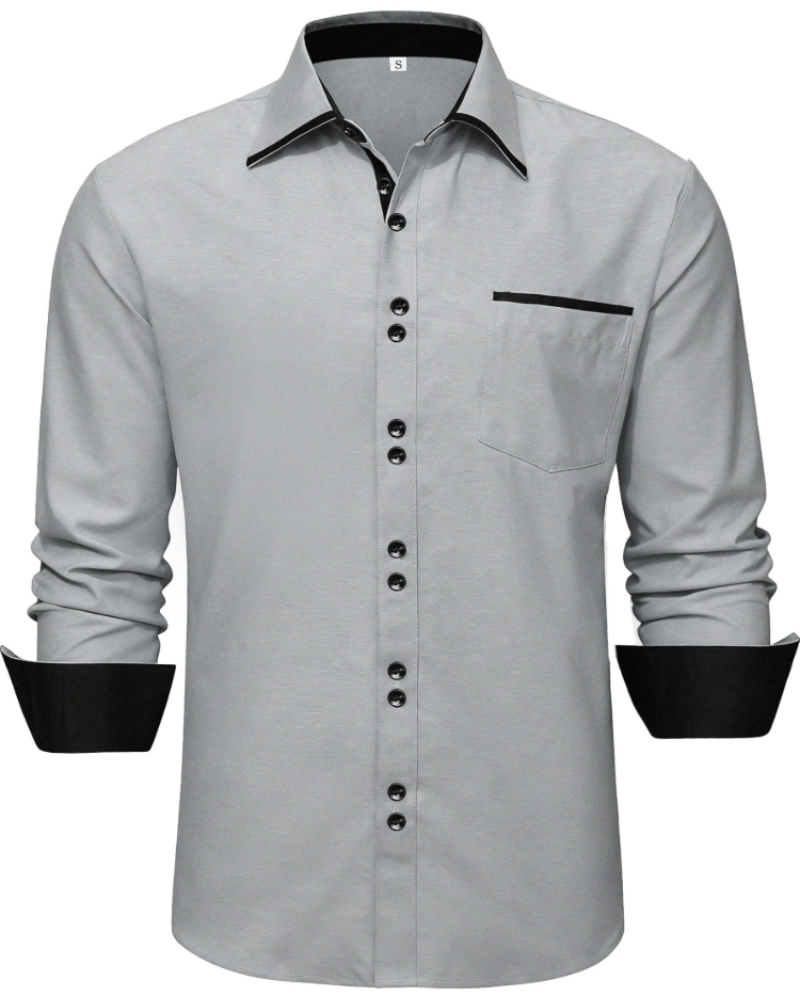 Gordon Men's Cotton Blend Oxford Shirt – Long Sleeve Button-Down Casual Shirt