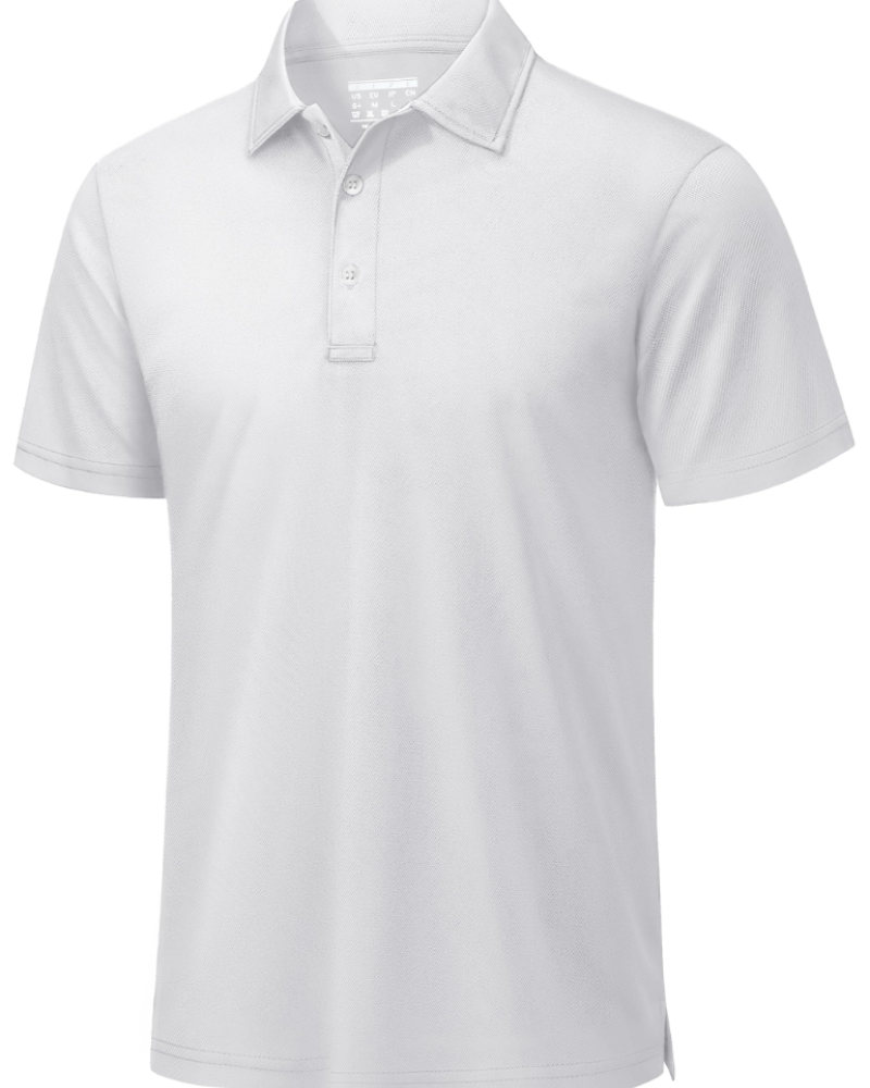 Cedric Men's Performance Polo Shirt – Short Sleeve 3 Button Sports Golf Polo