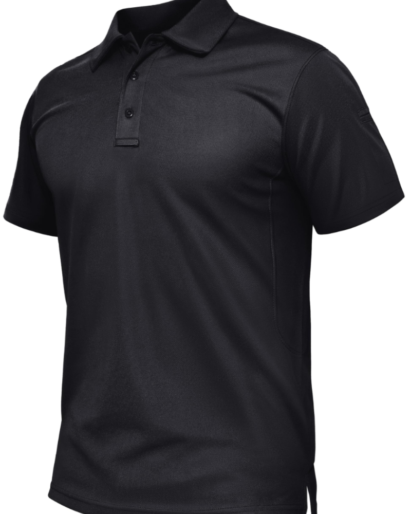 Darren Men's Performance Polo Shirt – Quick Dry 3 Button Work & Golf Polo